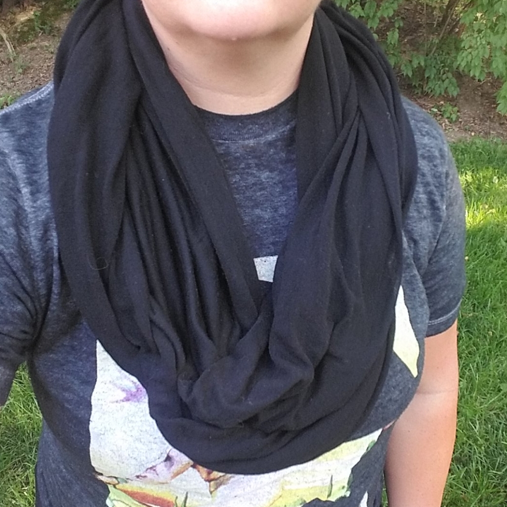 Jersey tee infinity scarf